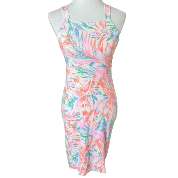 Farm Rio Bodycon Mini Dress Tropical Multi Color Size Small - Picture 1 of 5